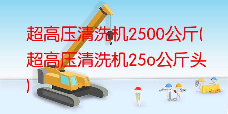 超高压清洗机2500公斤